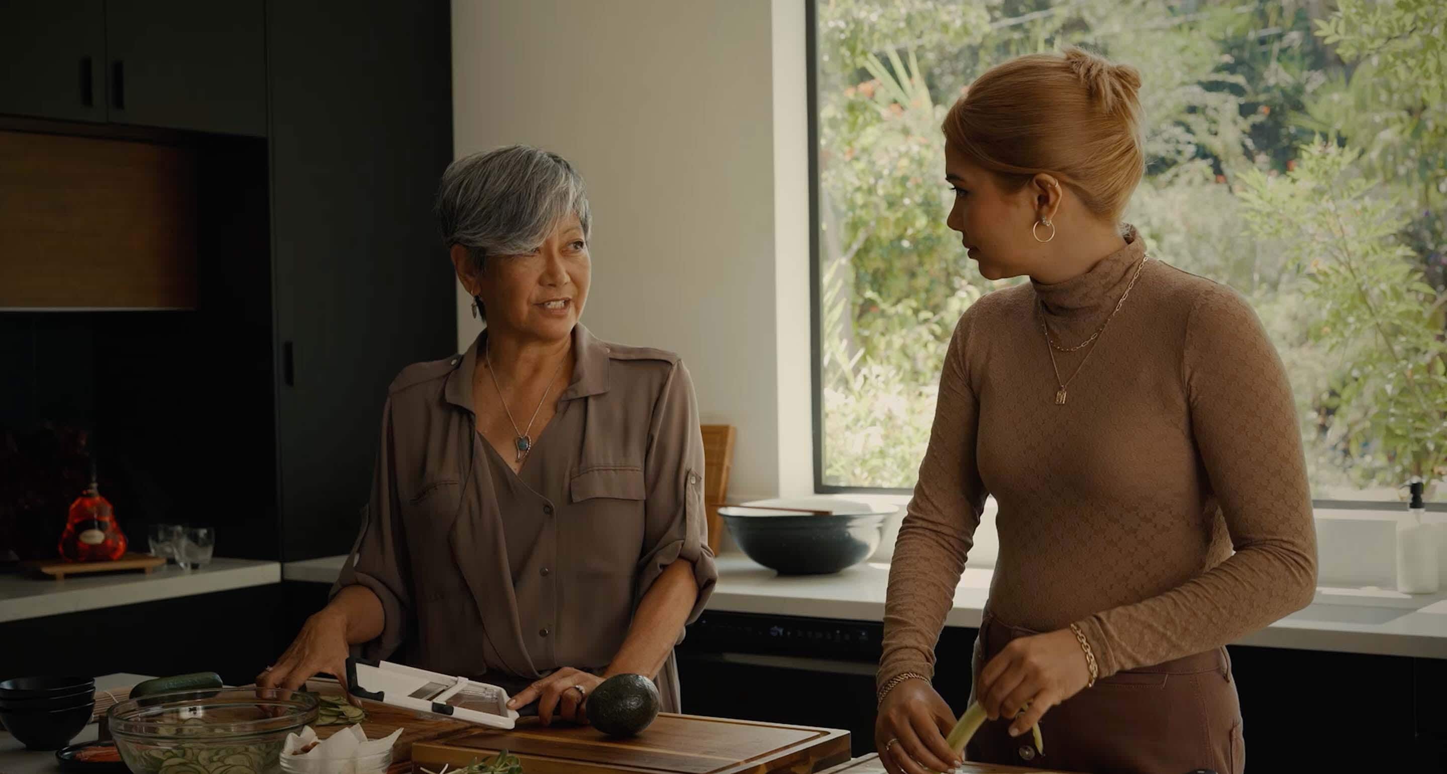 Hayley Kiyoko makes a meal in her Original Odyssey