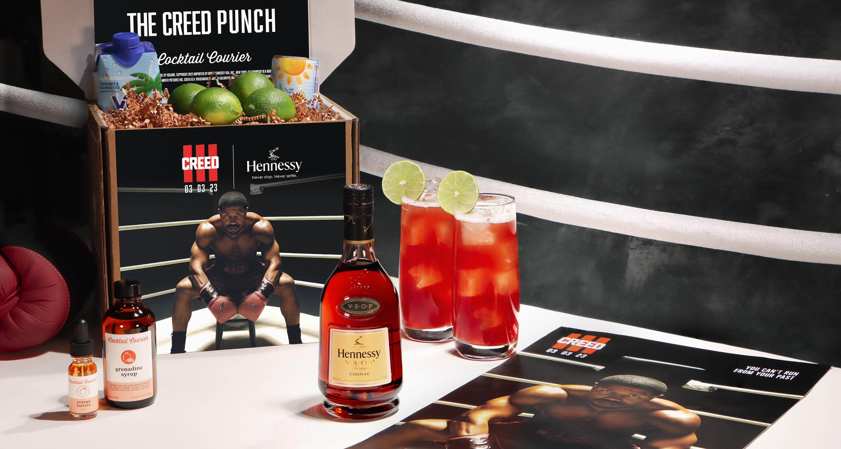 Hennessy Creed Punch Cocktail Courier Kit