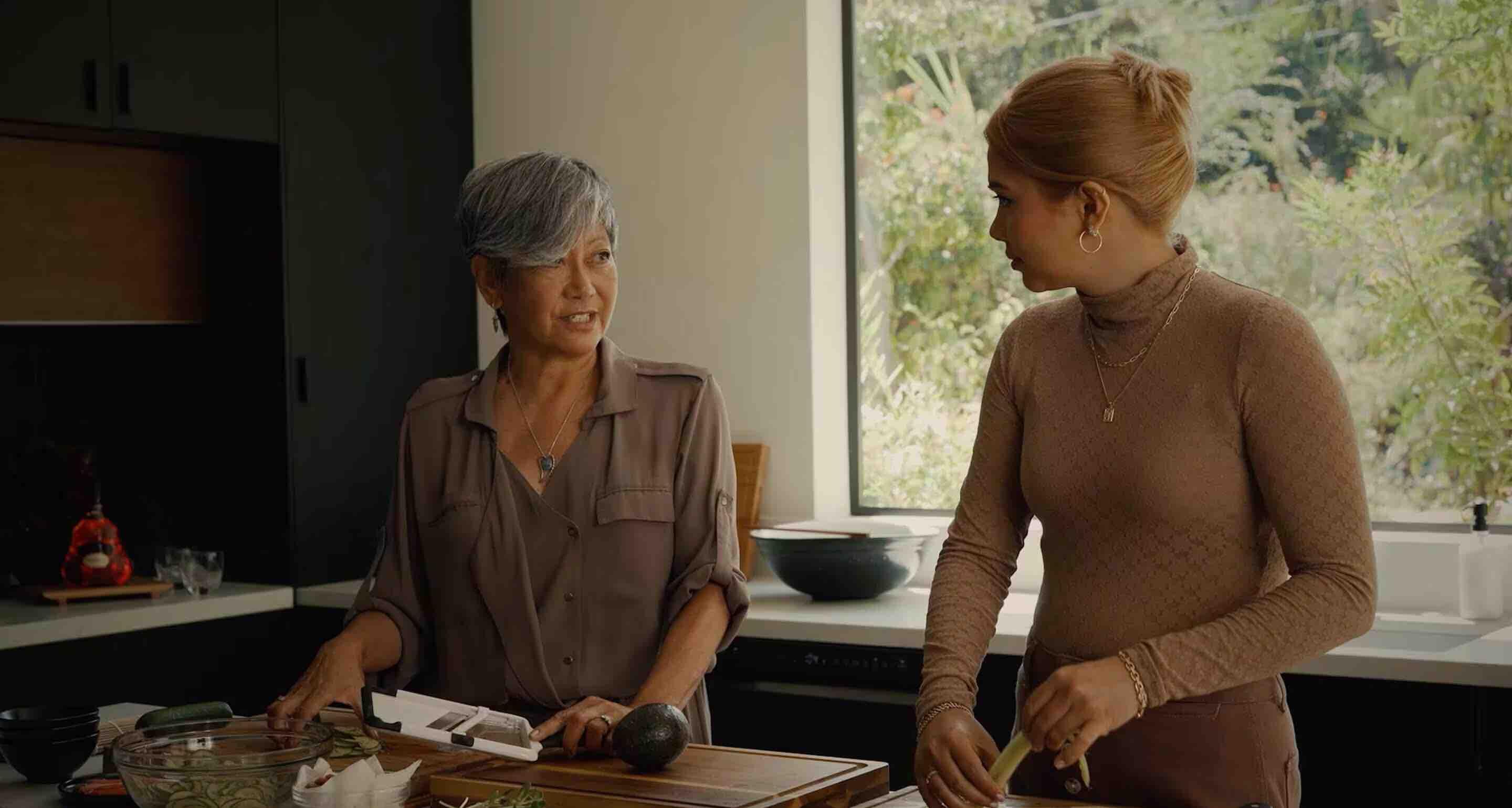 Hayley Kiyoko makes a meal in her Original Odyssey