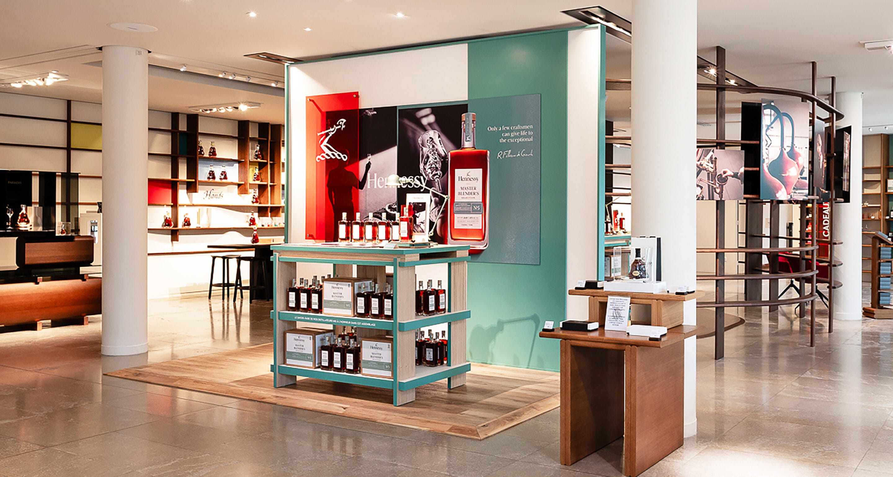 Hennessy flagship store in Cognac, bathed in natural light